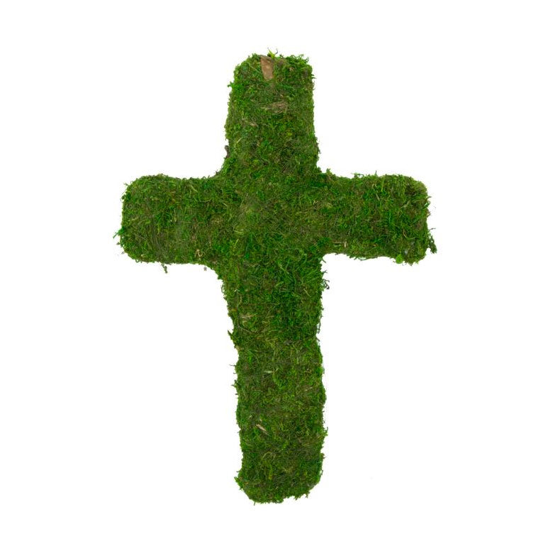 12" Green Moss Cross Item Number: KC1022