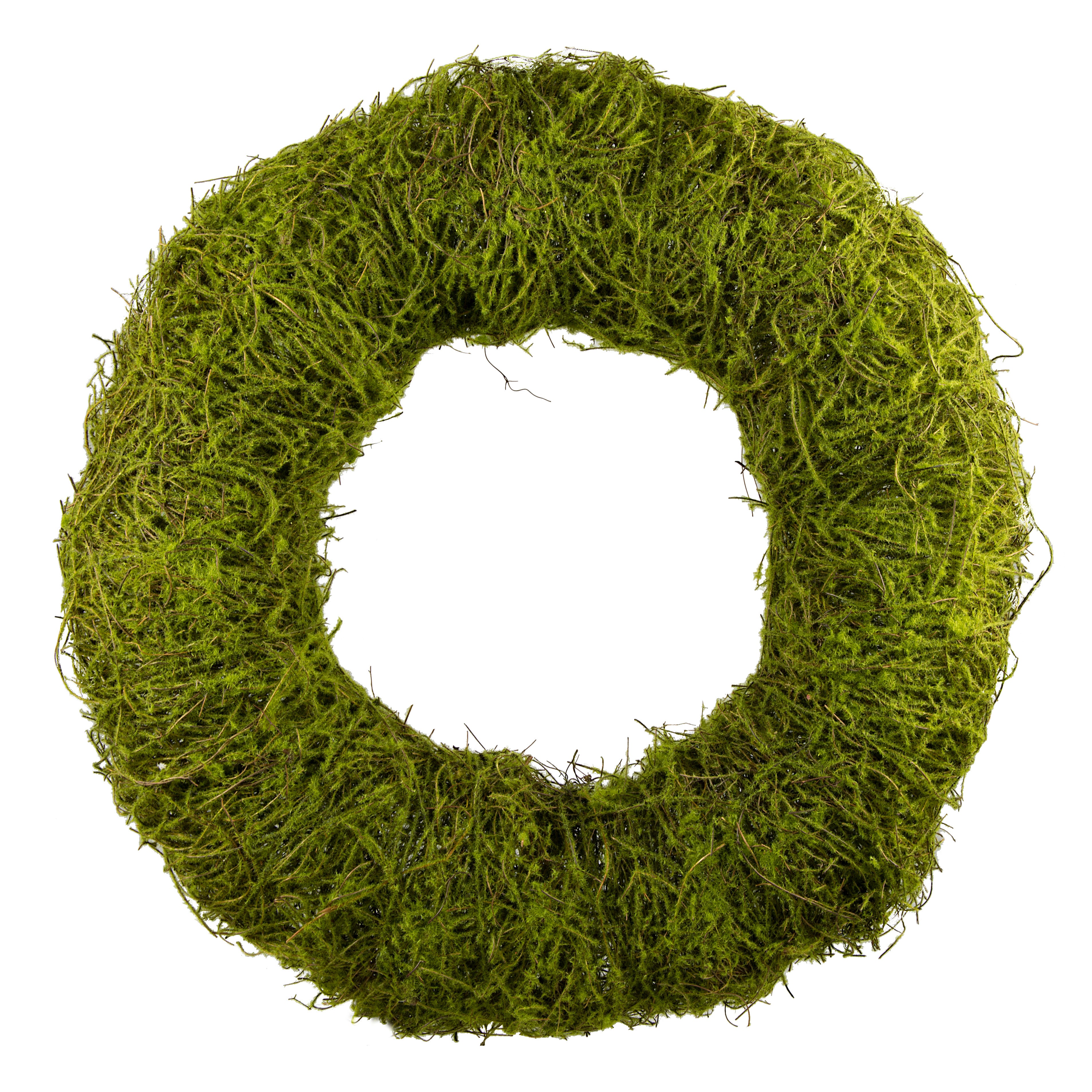 18" Green Moss Vine Wreath Item Number: 29212GN