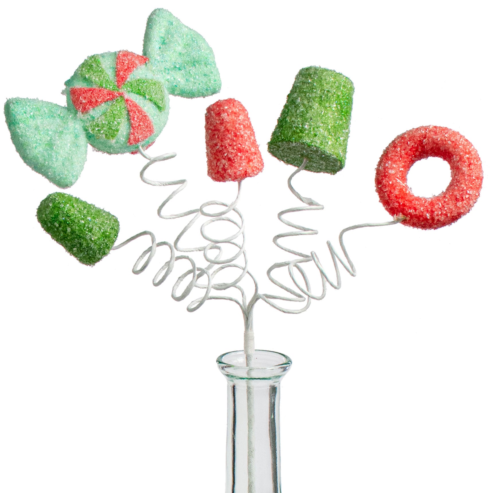 16" Gumdrop & Ring Candy Pick: Red, Green, Mint Item Number: 85571RDGNMI
