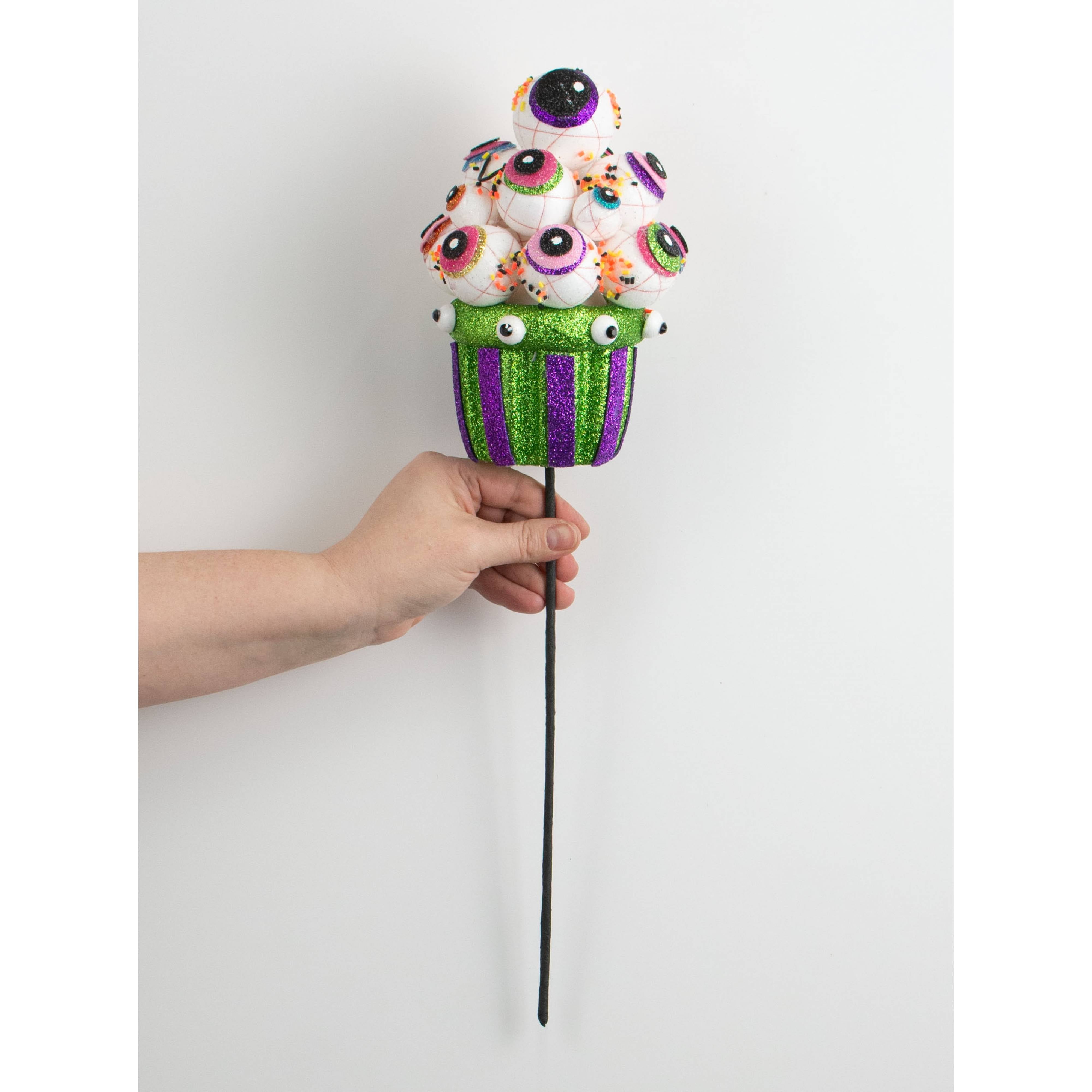 19" Halloween Eyeballs Cupcake Pick detail photo 4