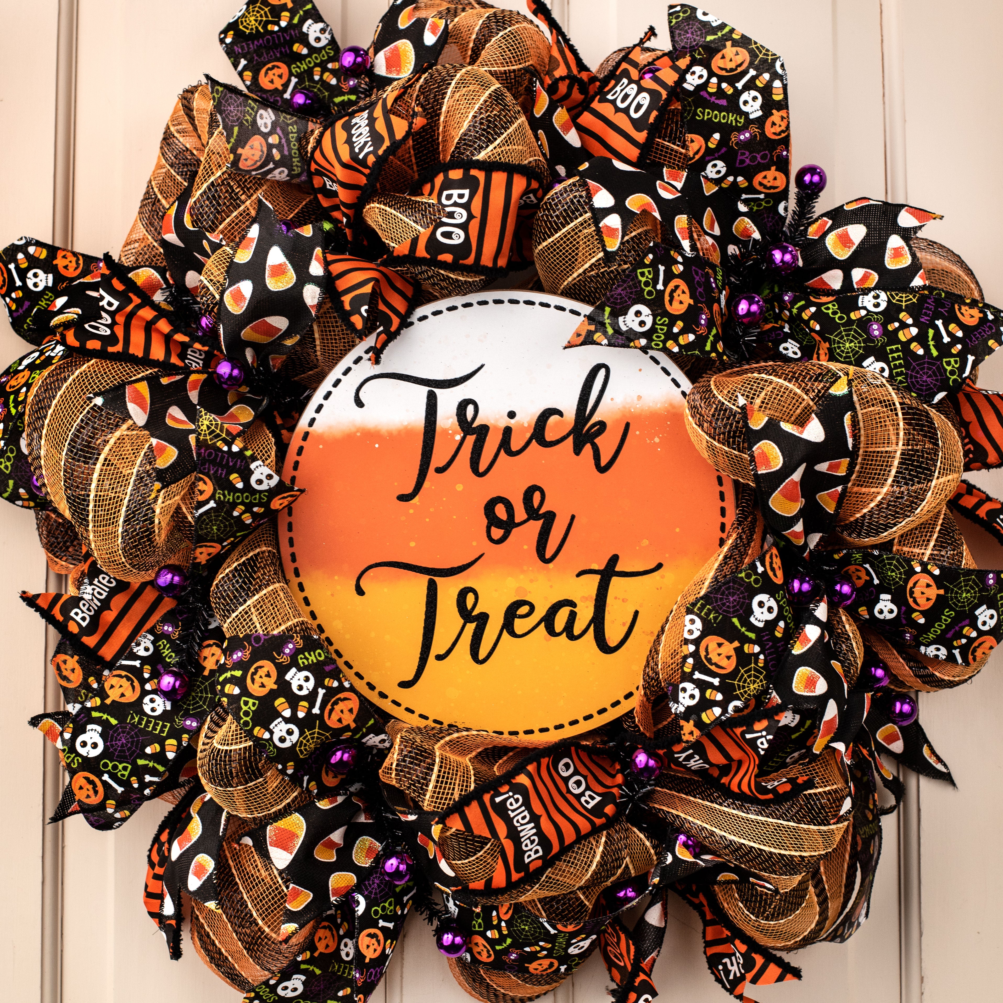 2.5" Halloween Fun Ribbon: Black (50 Yards) detail photo 3