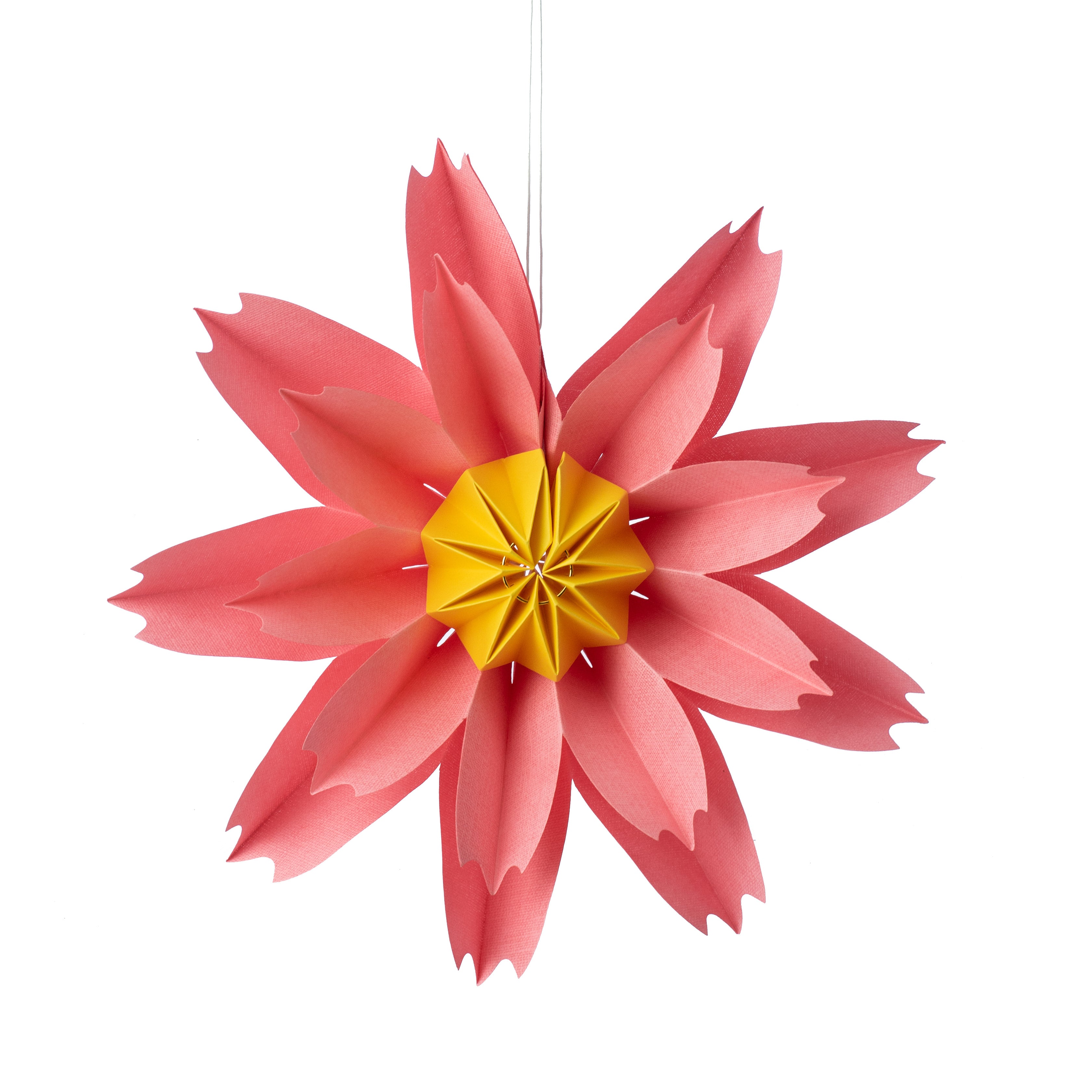 12" Hanging Linen Flower: Pink Item Number: 277018