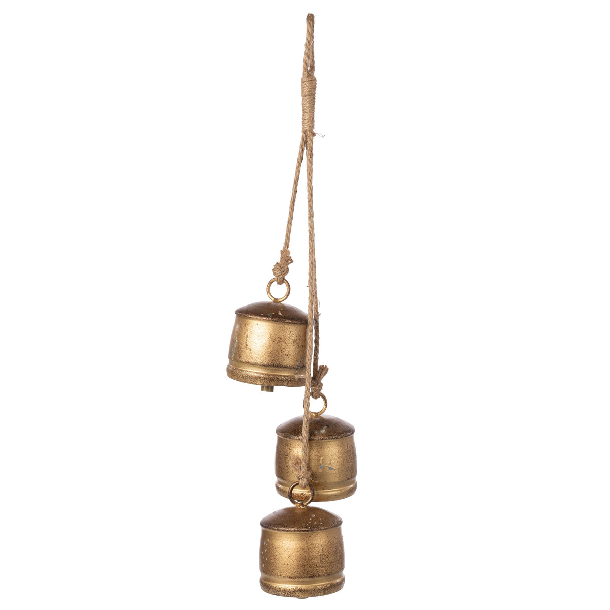 Hanging Silo Bell Ornament Cluster: Vintage Gold detail photo 5