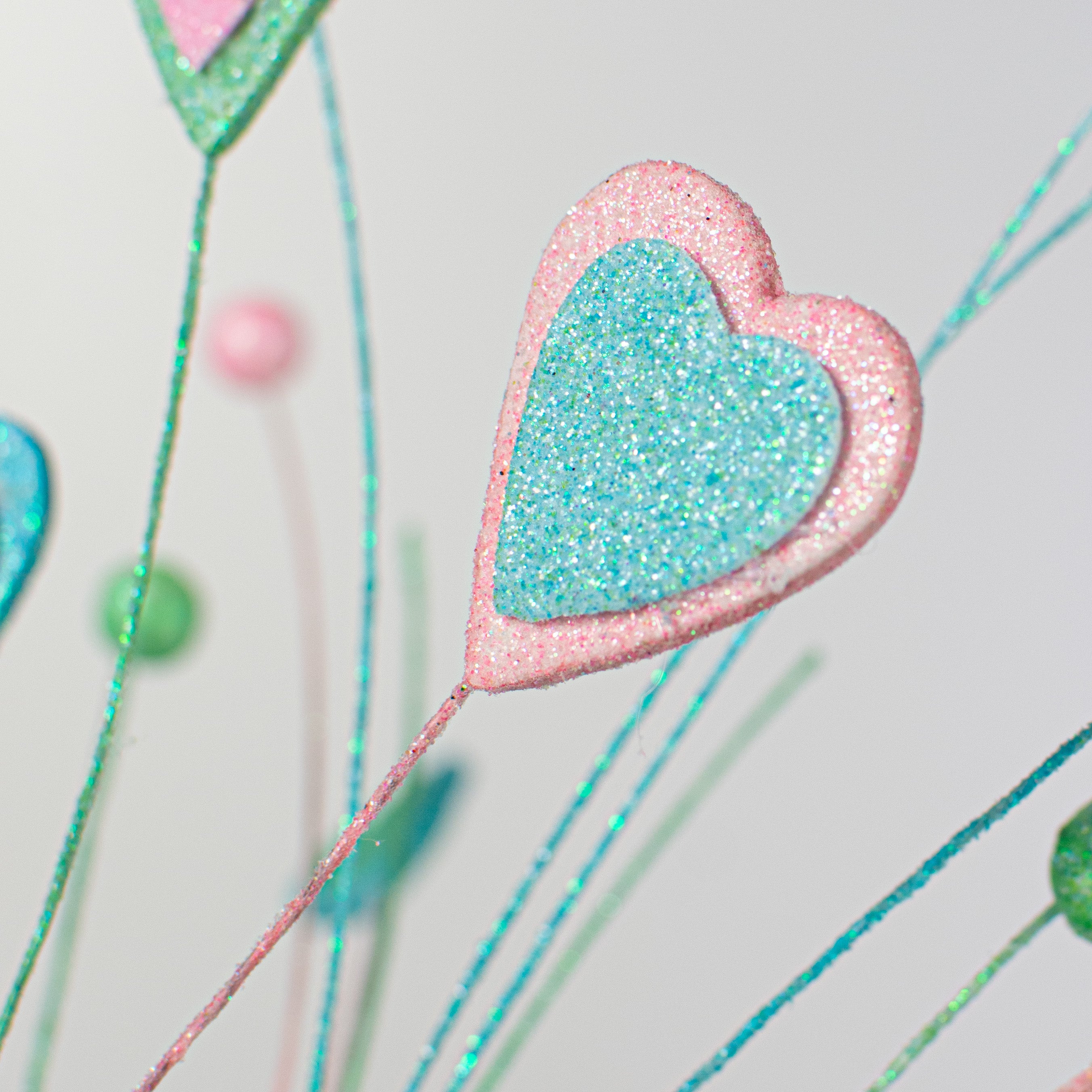 16" Heart & Ball Pick: Pastel Pink, Blue, Green Lifestyle Photo