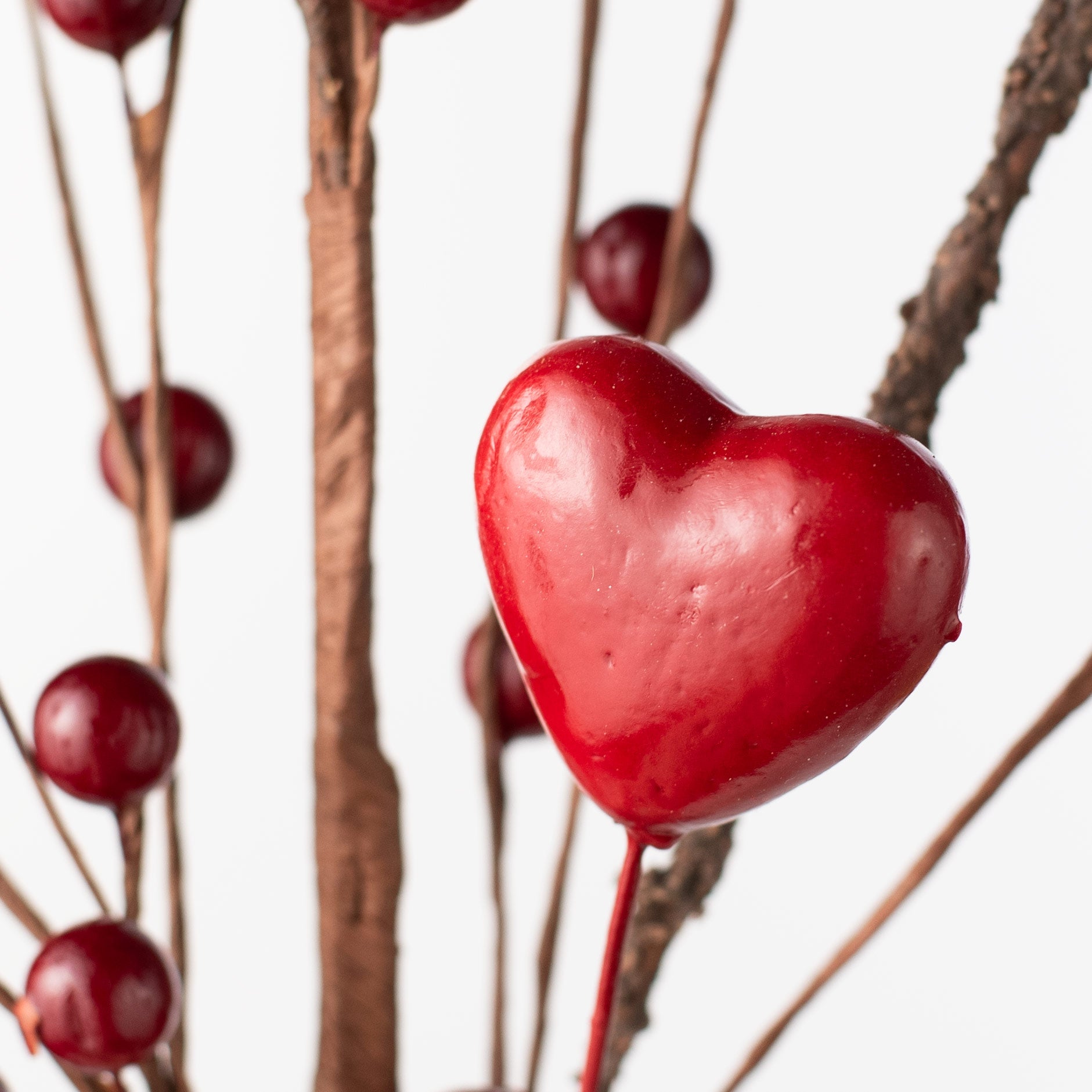 18" Hearts & Berries Pick: Red Lifestyle Photo