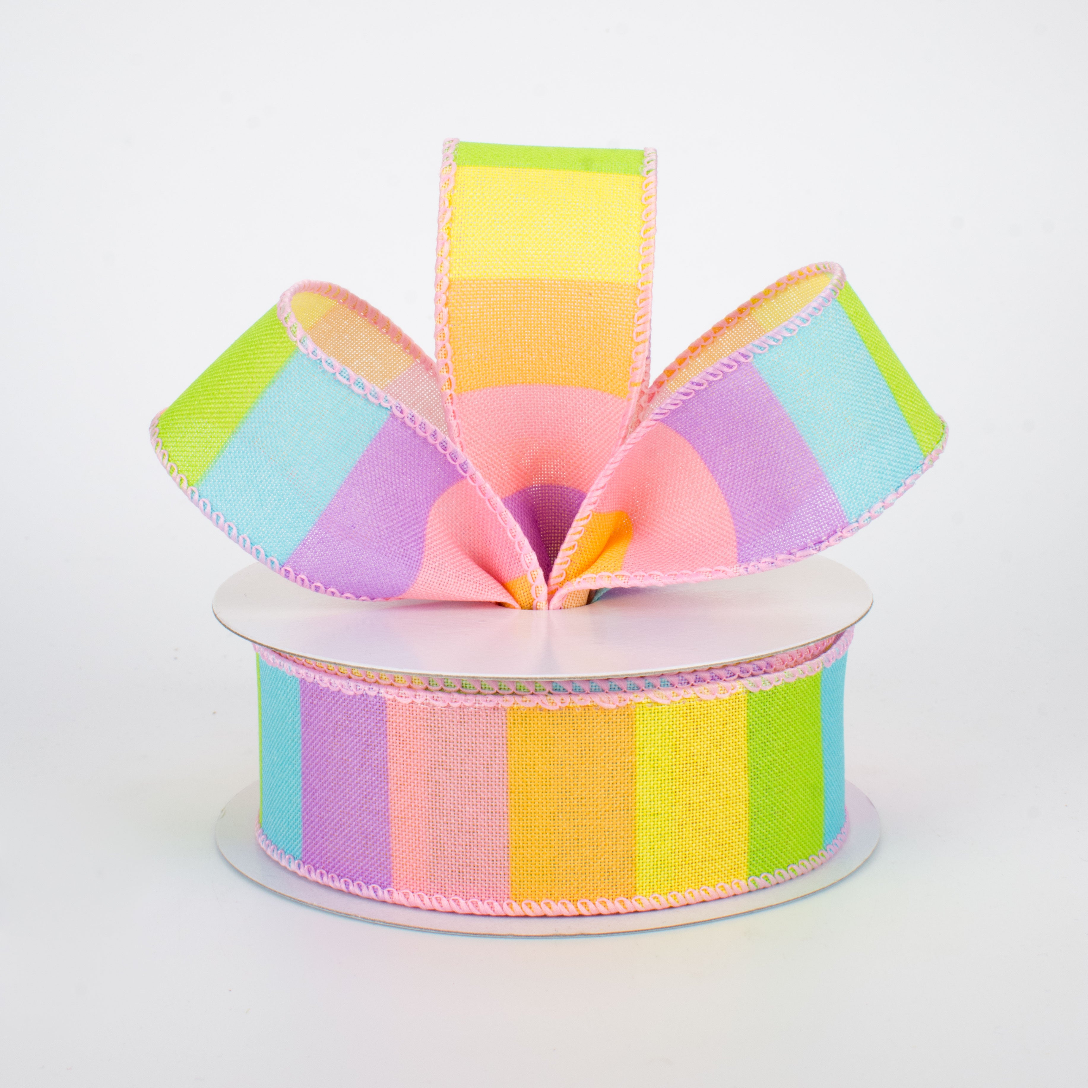 1.5" Horizontal Rainbow Ribbon (10 Yards) Lifestyle Photo