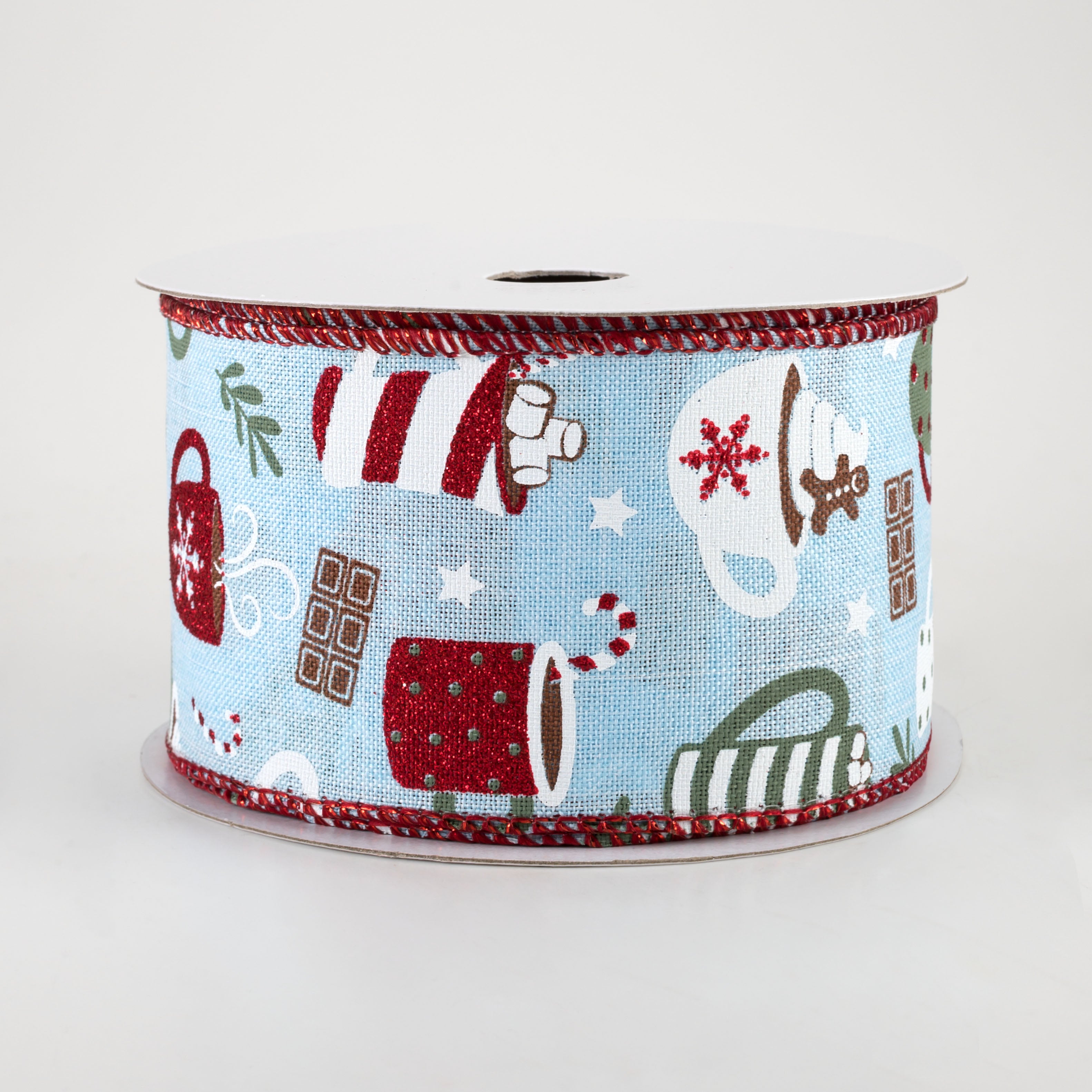 2.5" Hot Cocoa Ribbon: Pale Blue (10 Yards)