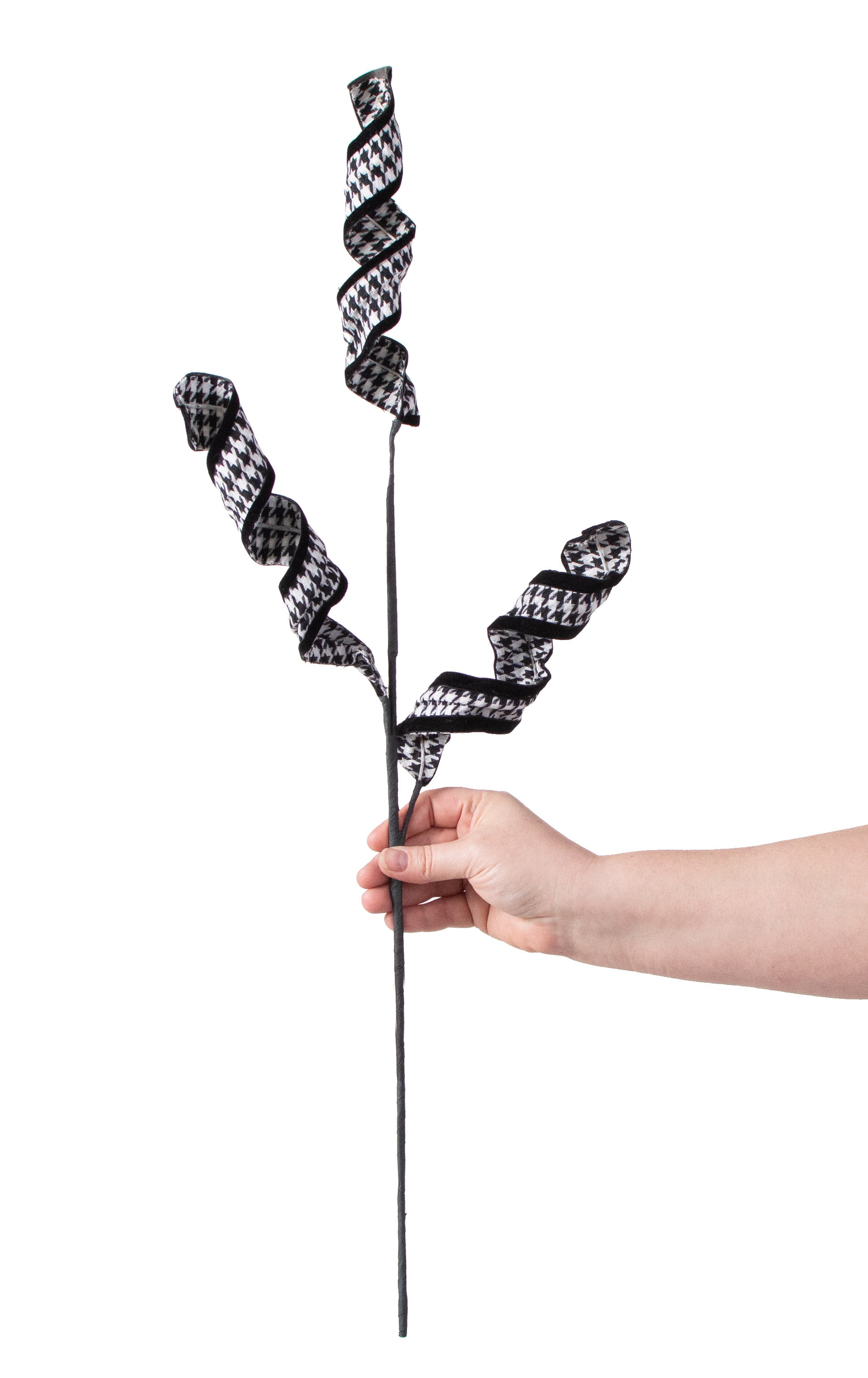 28" Houndstooth Curly Spray detail photo 3