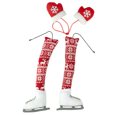 Ice Skater Wreath Accent: Christmas Sweater Item Number: XC6114