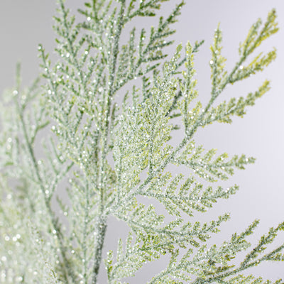 19" Iced Green Cedar Spray Lifestyle Photo