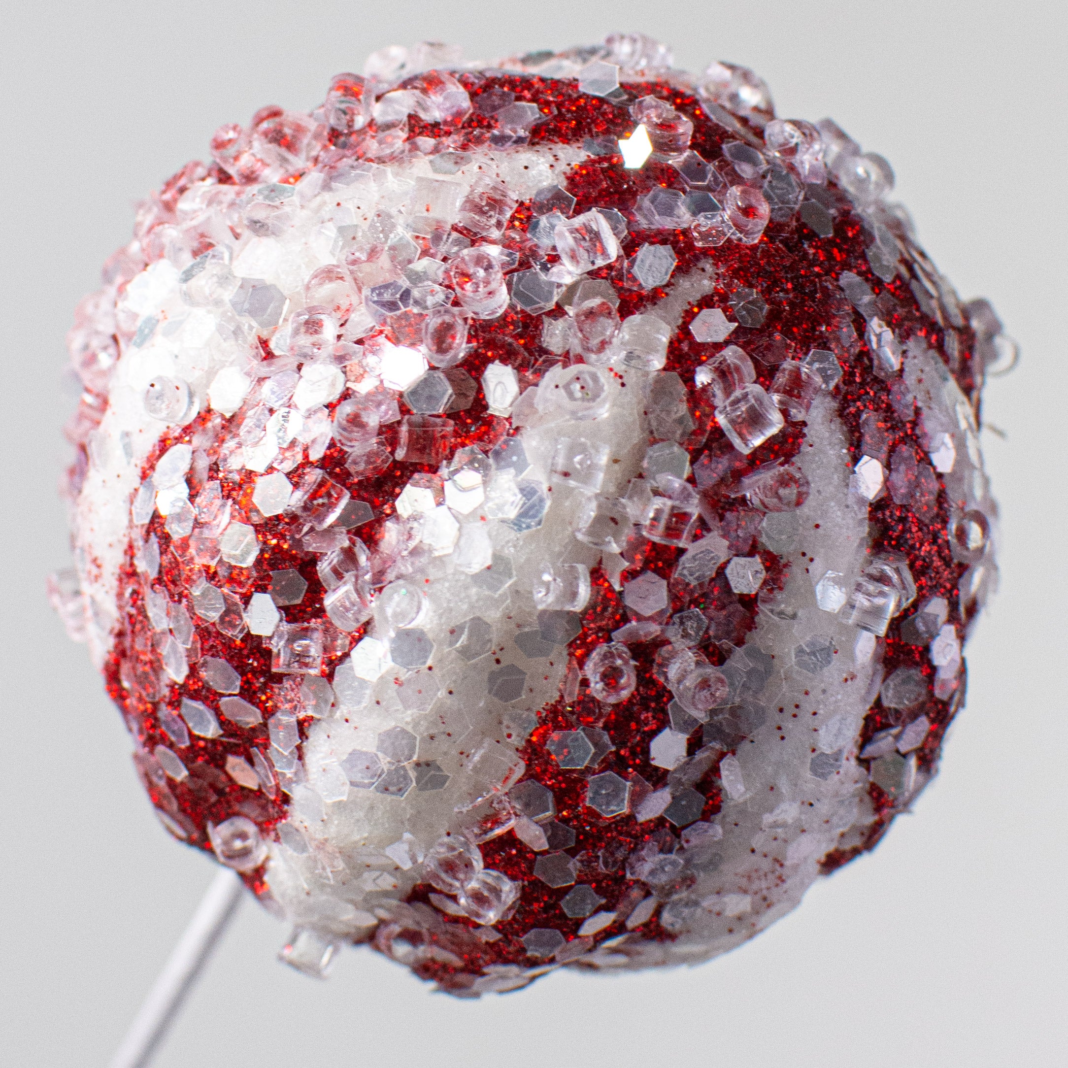 18" Icy Ball Pick: Red & White Lifestyle Photo