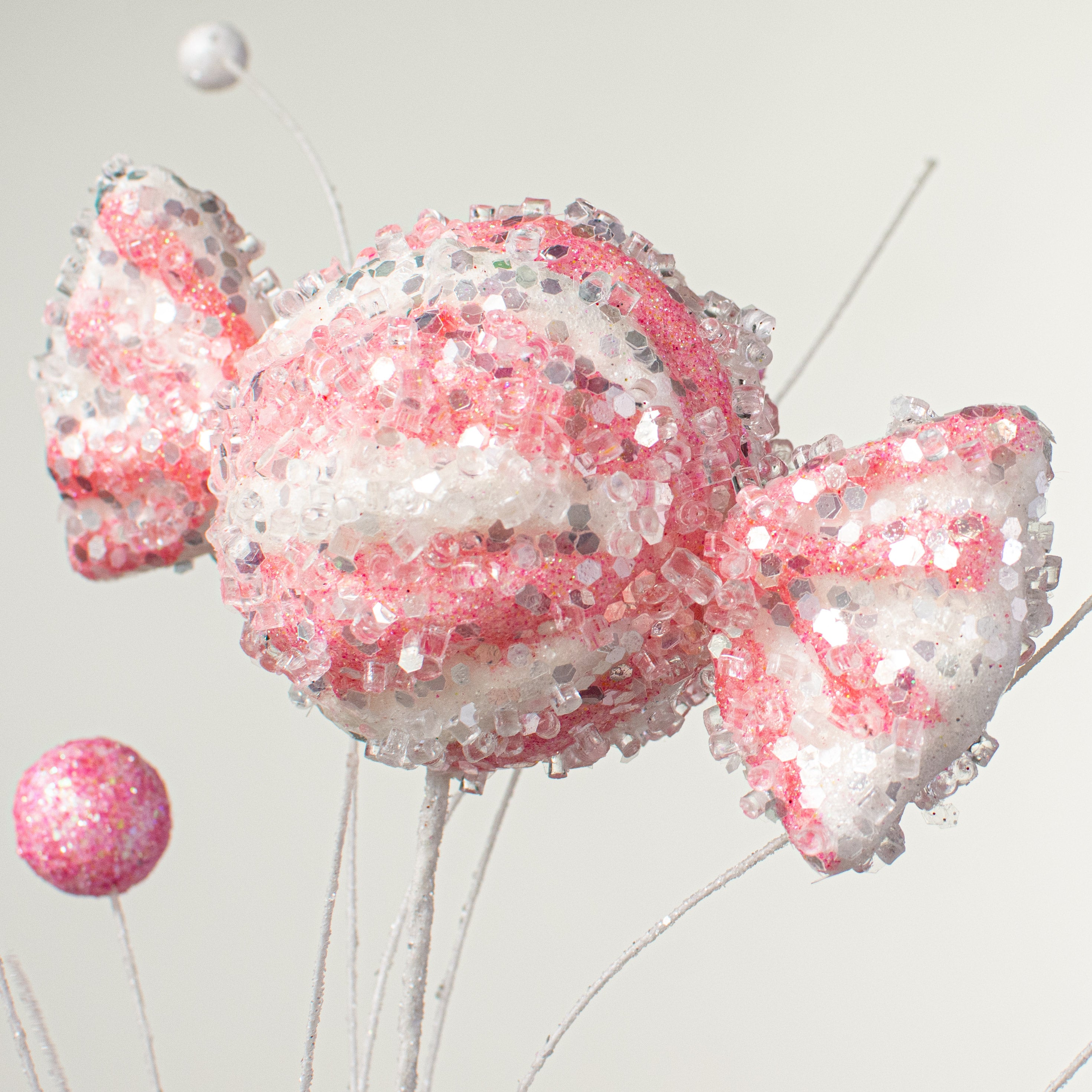 29" Icy Candy Spray: Pink & White Lifestyle Photo