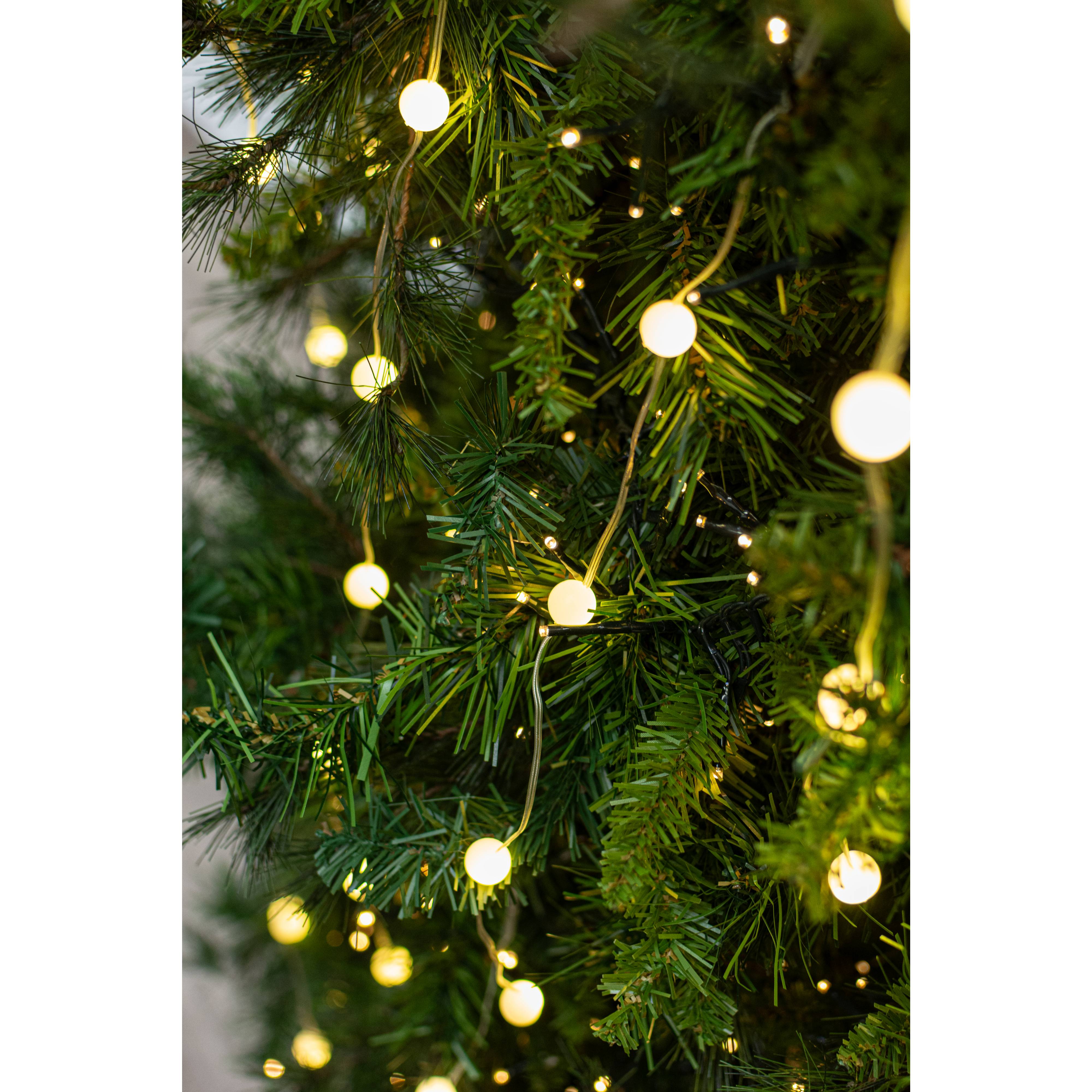 15' LED Orb Lights: Warm White