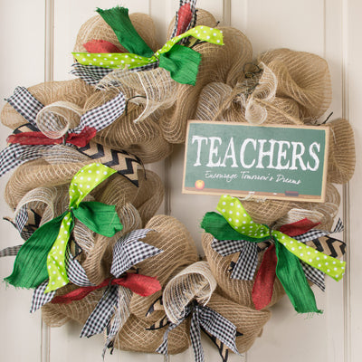 10" Wooden Sign: Teachers Encourage