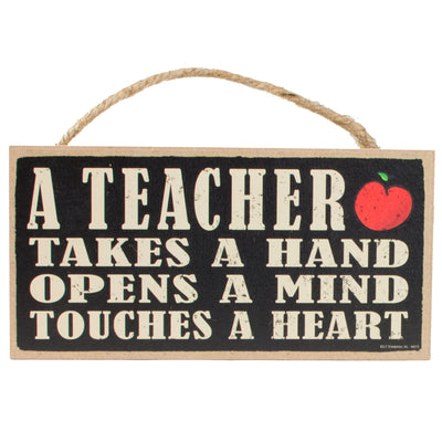 10" Wooden Sign: A Teacher