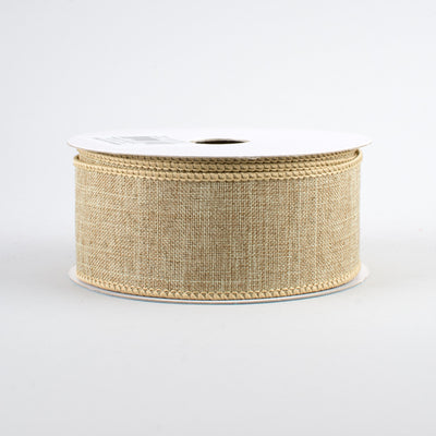 1.5" Royal Canvas Ribbon: Beige (10 Yards)