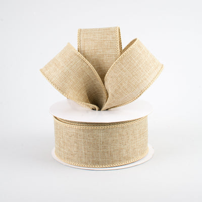 1.5" Royal Canvas Ribbon: Beige (10 Yards)