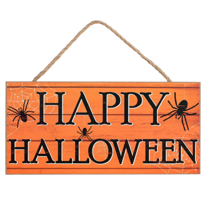 12" Wooden Sign: Happy Halloween