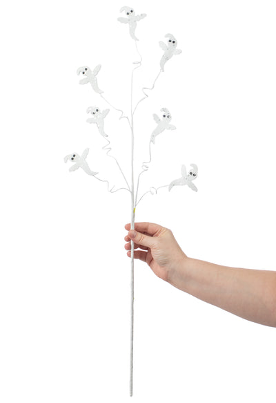 29" Glitter Mini Ghost Spray