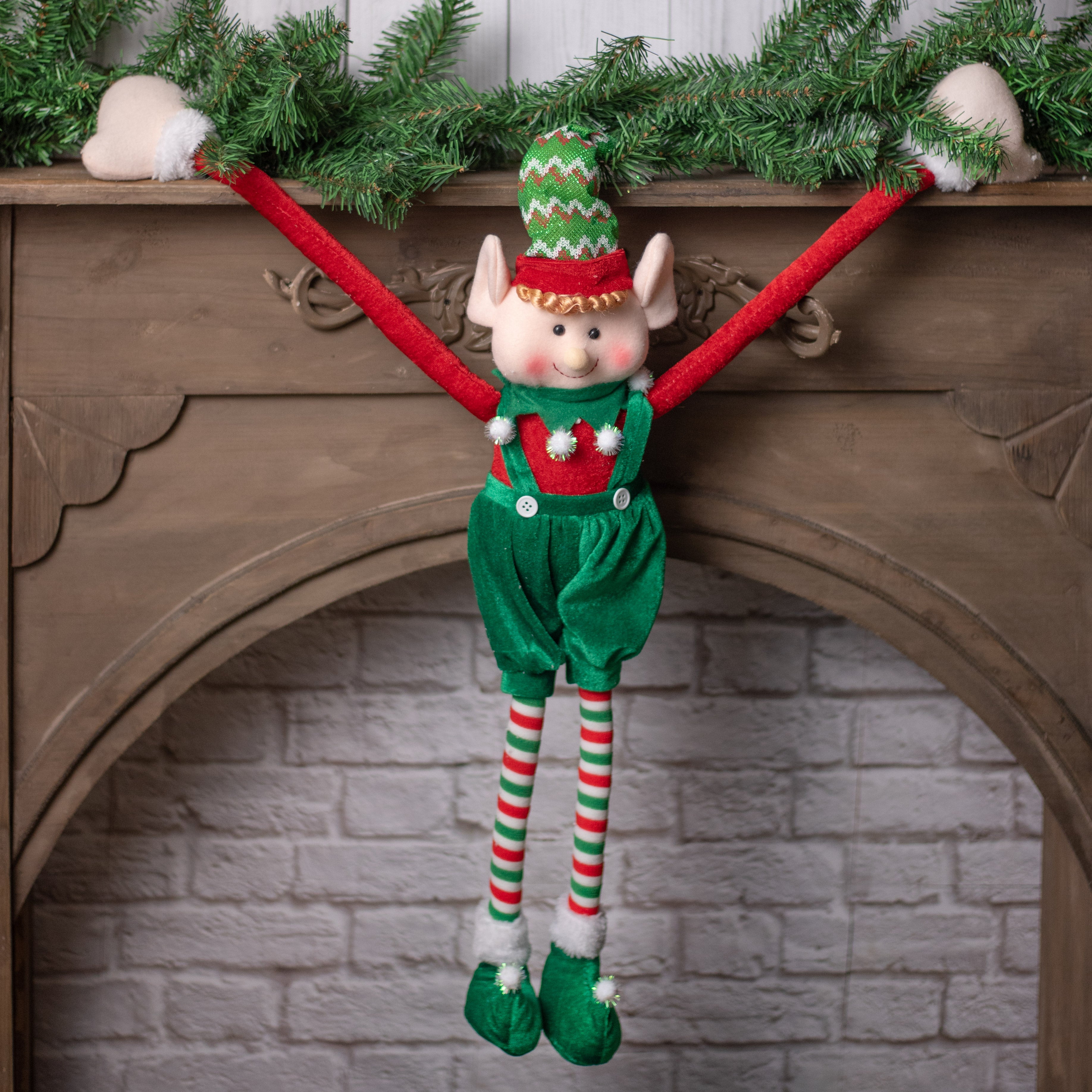 23" Long Limbs Elf: Green