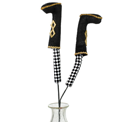 27" Nutcracker Leg Pair Spray