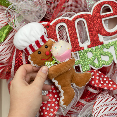 7" Ice Cream Gingerbread Ornament