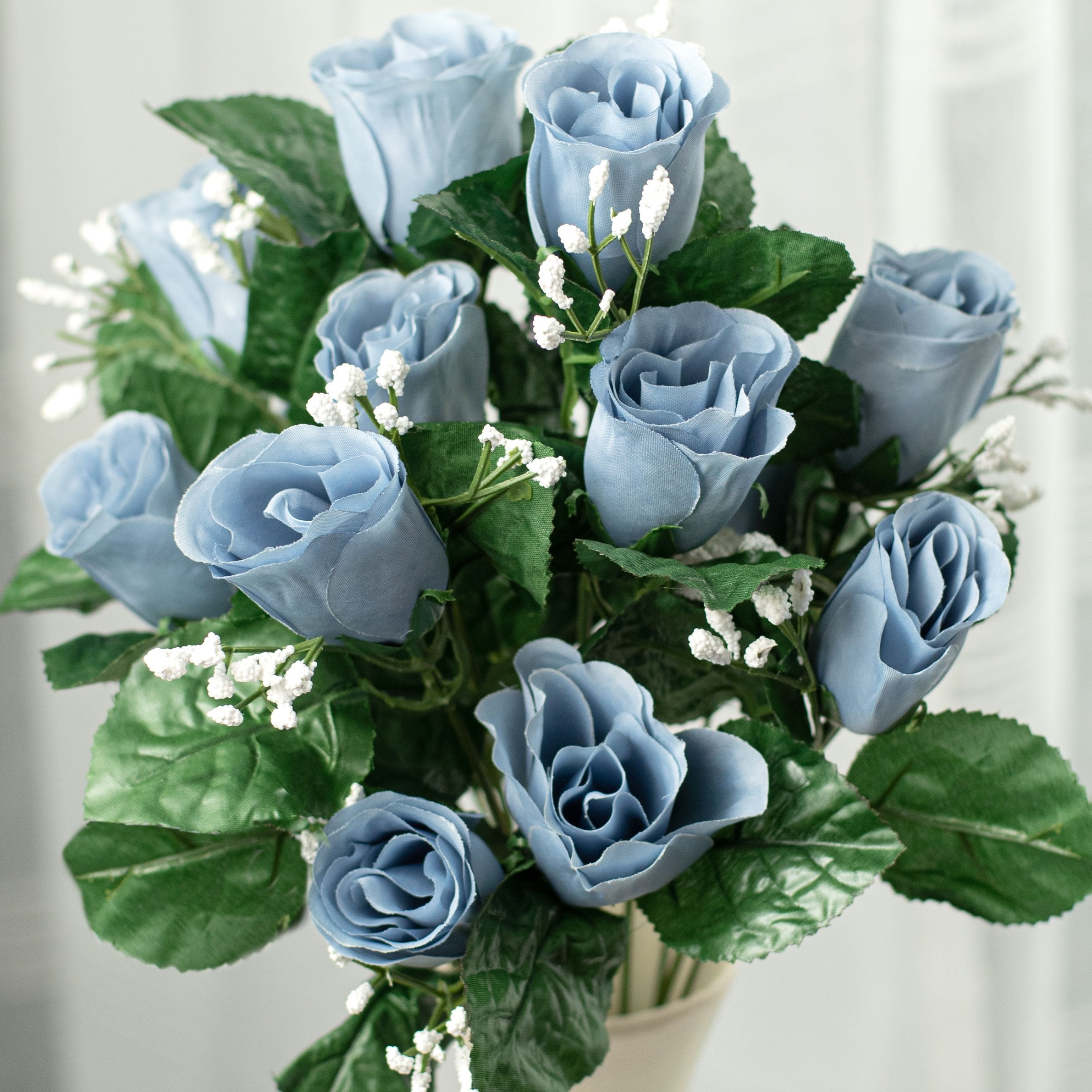 18 Colorfast Lillian Rose Bud Bush Dusty Blue 14