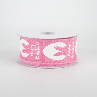1.5" Bunny Ear Eggs Ribbon: Pink (10 Yards)