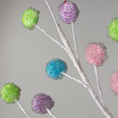 28" Pastel Beaded Candy Button Spray