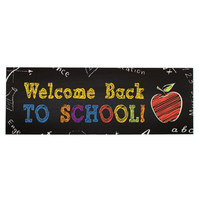14" Waterproof Sign: Welcome Back to School Chalkboard