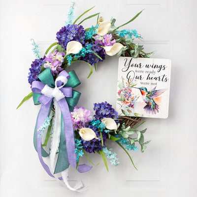 10" Waterproof Sign: Hummingbird Hearts Not Ready