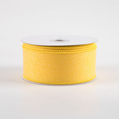 1.5" Crystal Shine Ribbon: Yellow (10 Yards)
