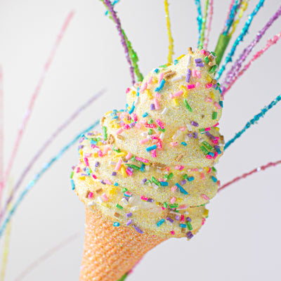 31" Sprinkle Ice Cream Cone: Cream