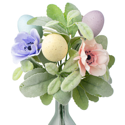 13" Pastel Eggs & Flowers Easter Bundle Pick