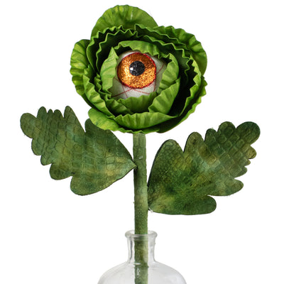 24" Big Eyeball Flower Pick: Orange