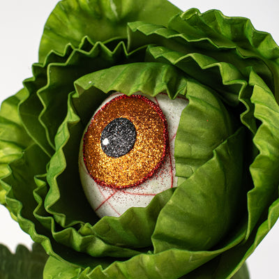 24" Big Eyeball Flower Pick: Orange
