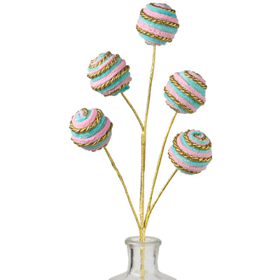 20" Twirl Ball Pick: Pink, Blue & Gold