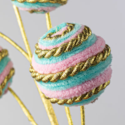 20" Twirl Ball Pick: Pink, Blue & Gold
