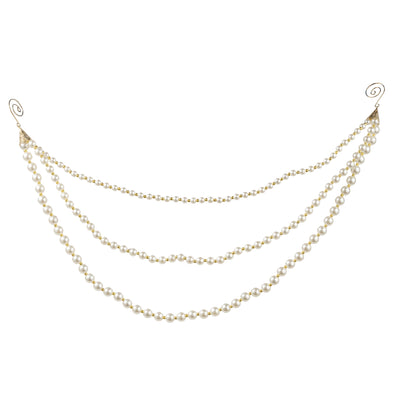 20" Three Layered Pearl Garland: Ivory