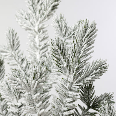 28" Flocked Spruce Pine Spray