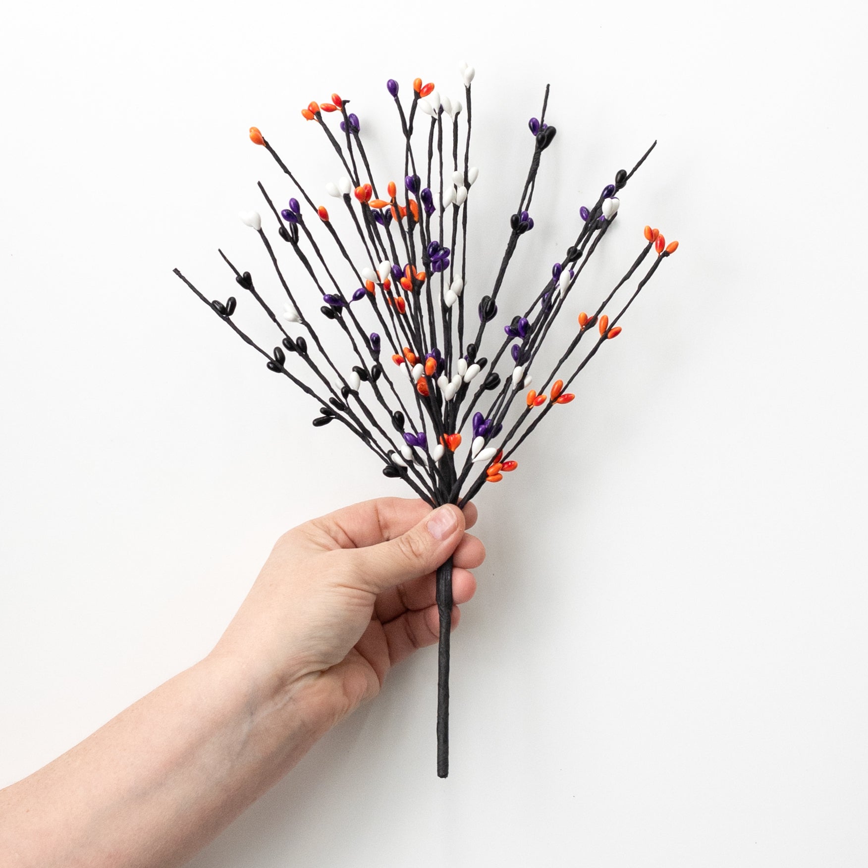 13" Pips & Twigs Pick: Purple, Orange, Black & White