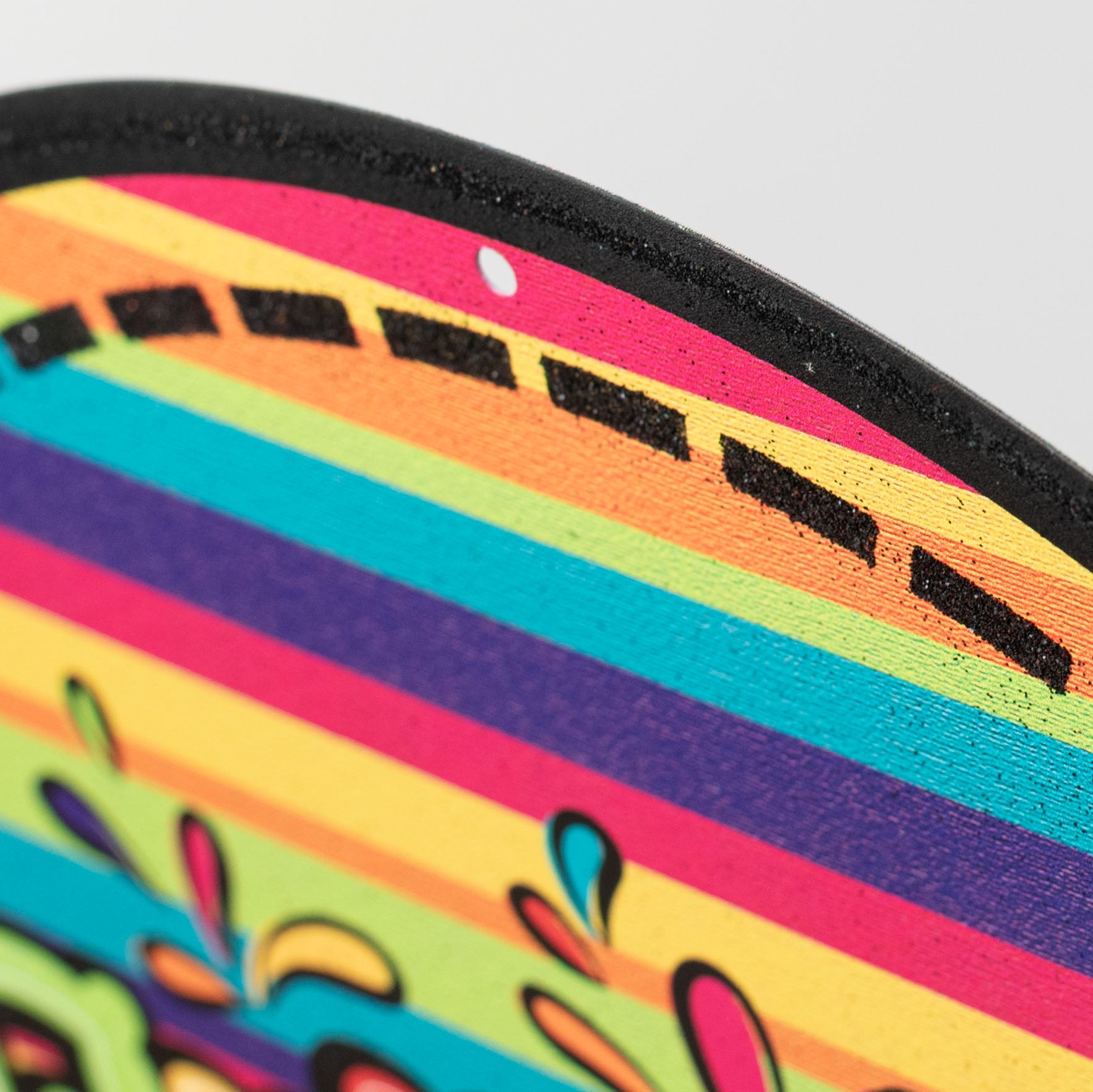 12" Round Metal Sign: Fiesta