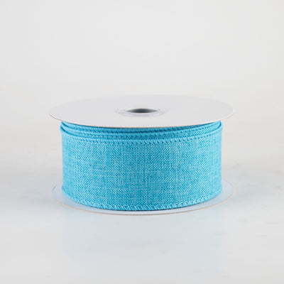 1.5" Royal Canvas Ribbon: Turquoise Blue (10 Yards)
