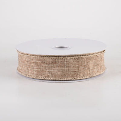 7/8" Royal Canvas Ribbon: Beige (10 Yards)