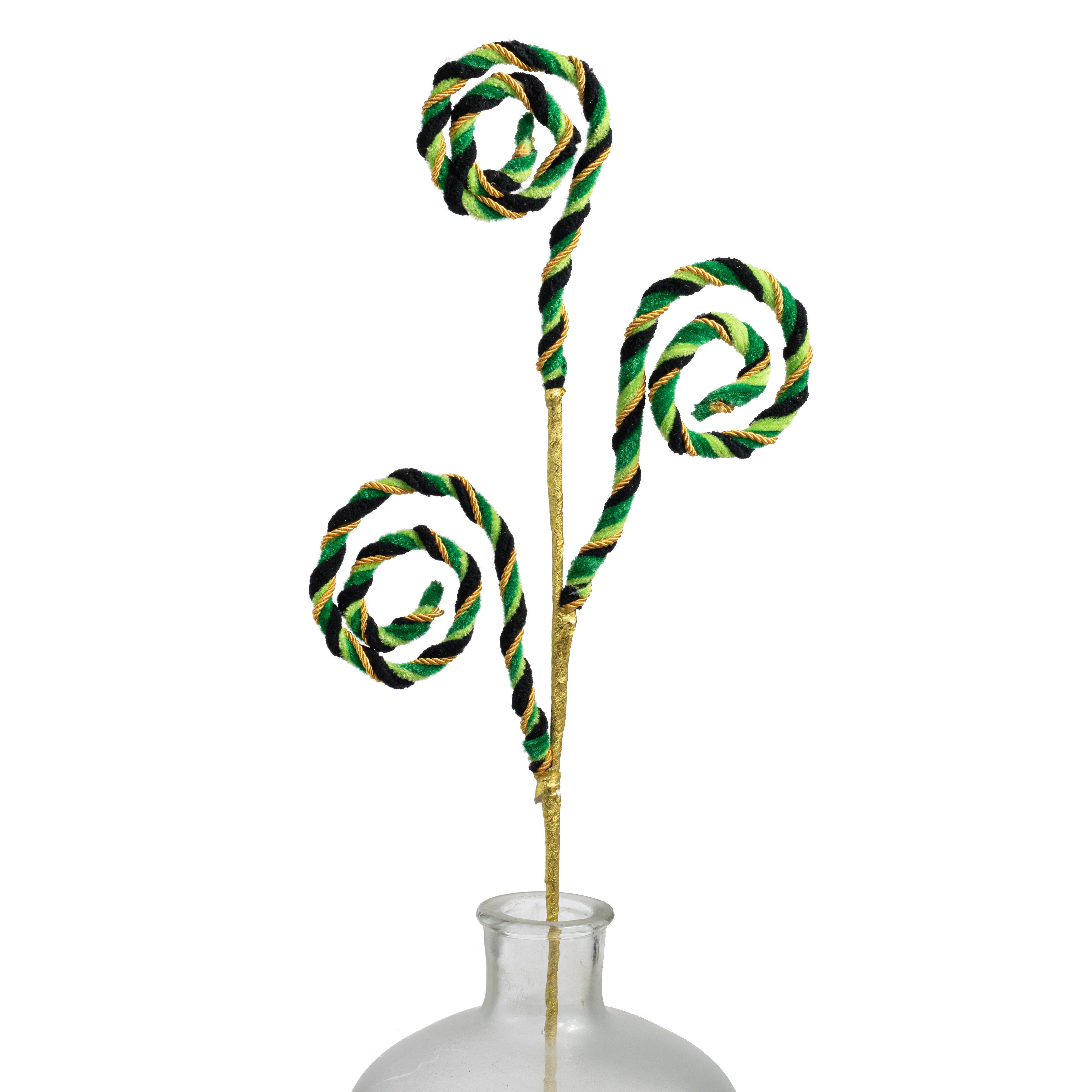 26" Stripe Chenille Curly Spray: St Patrick's Day