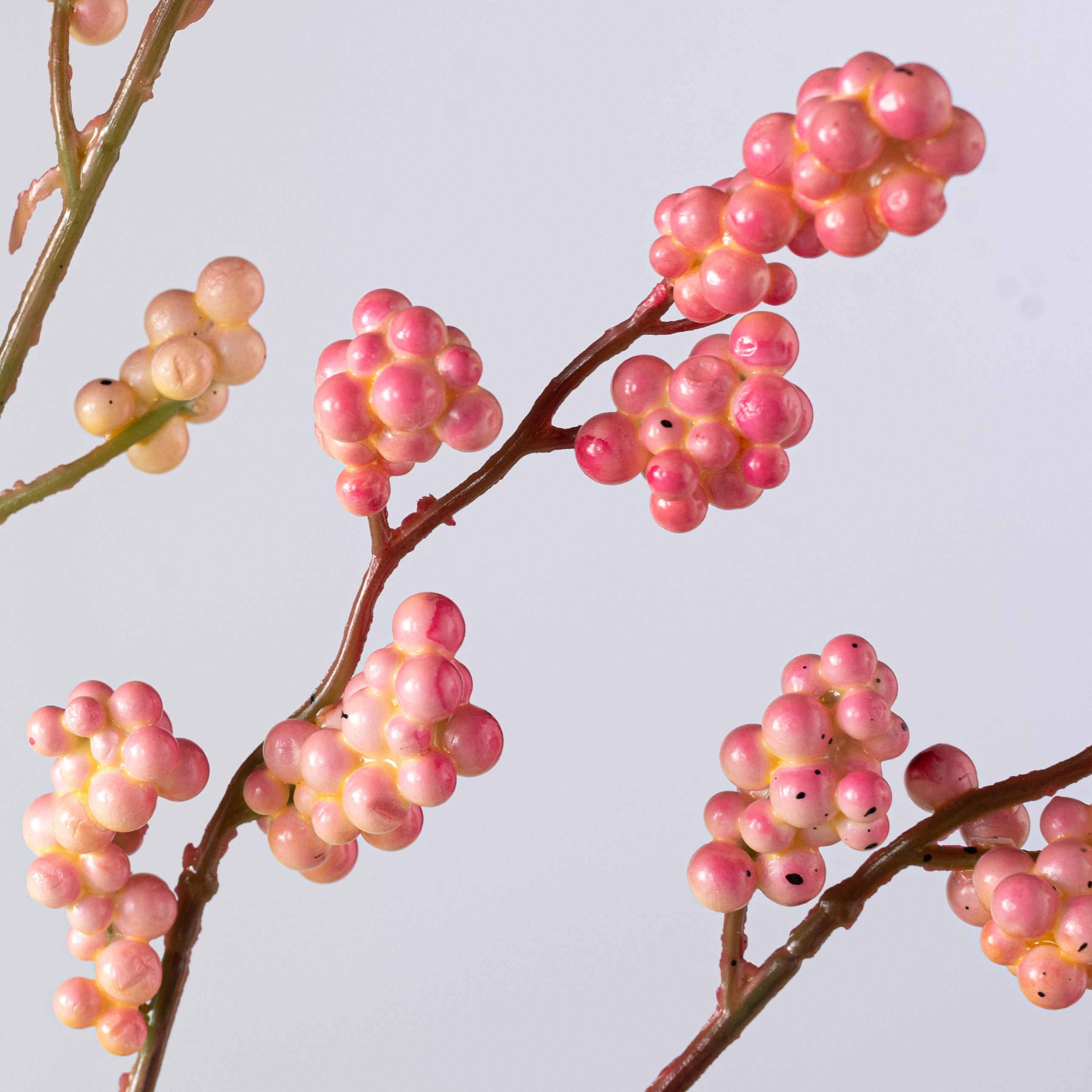 26" Mini Berry Clusters Spray: Pink