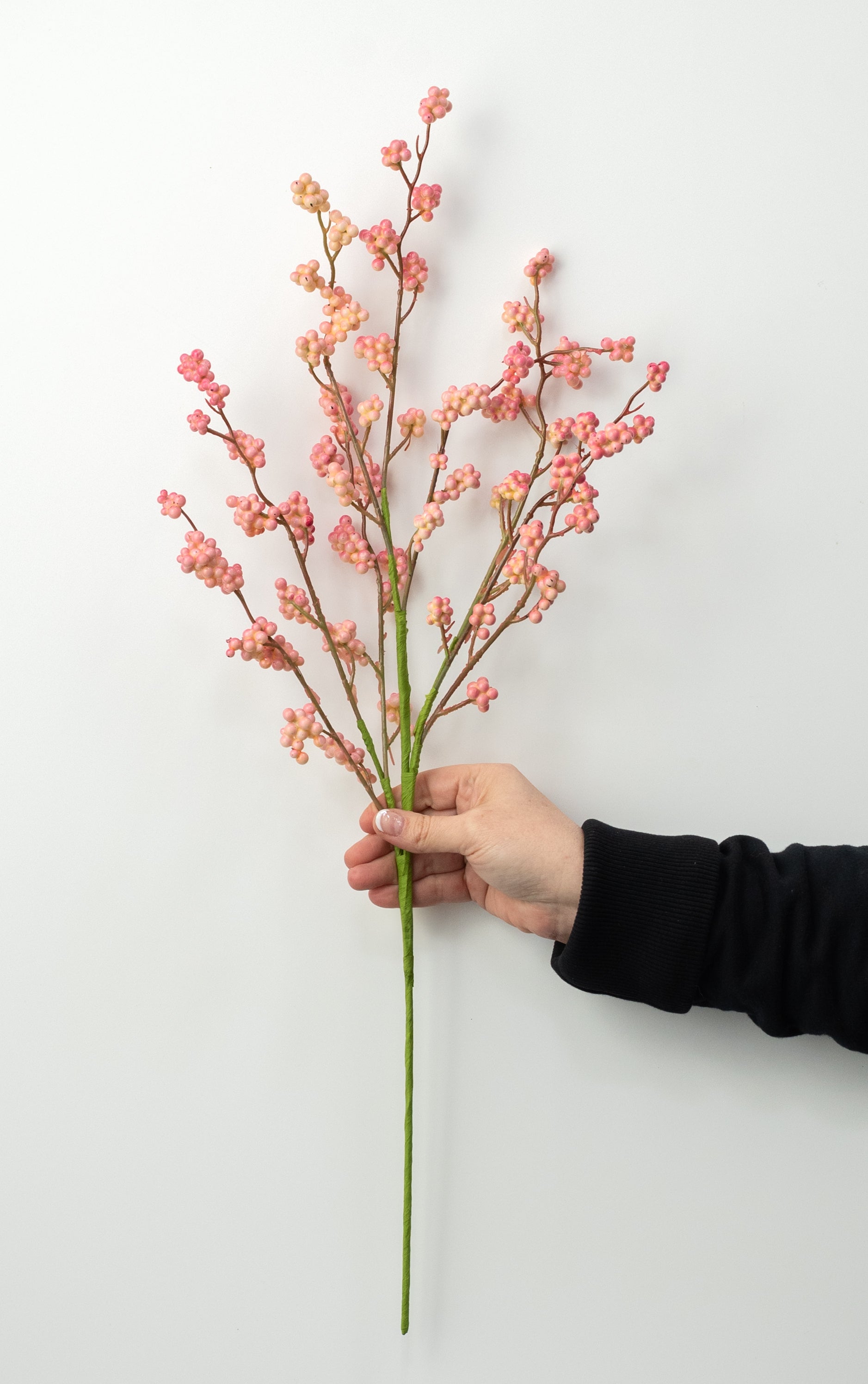 26" Mini Berry Clusters Spray: Pink