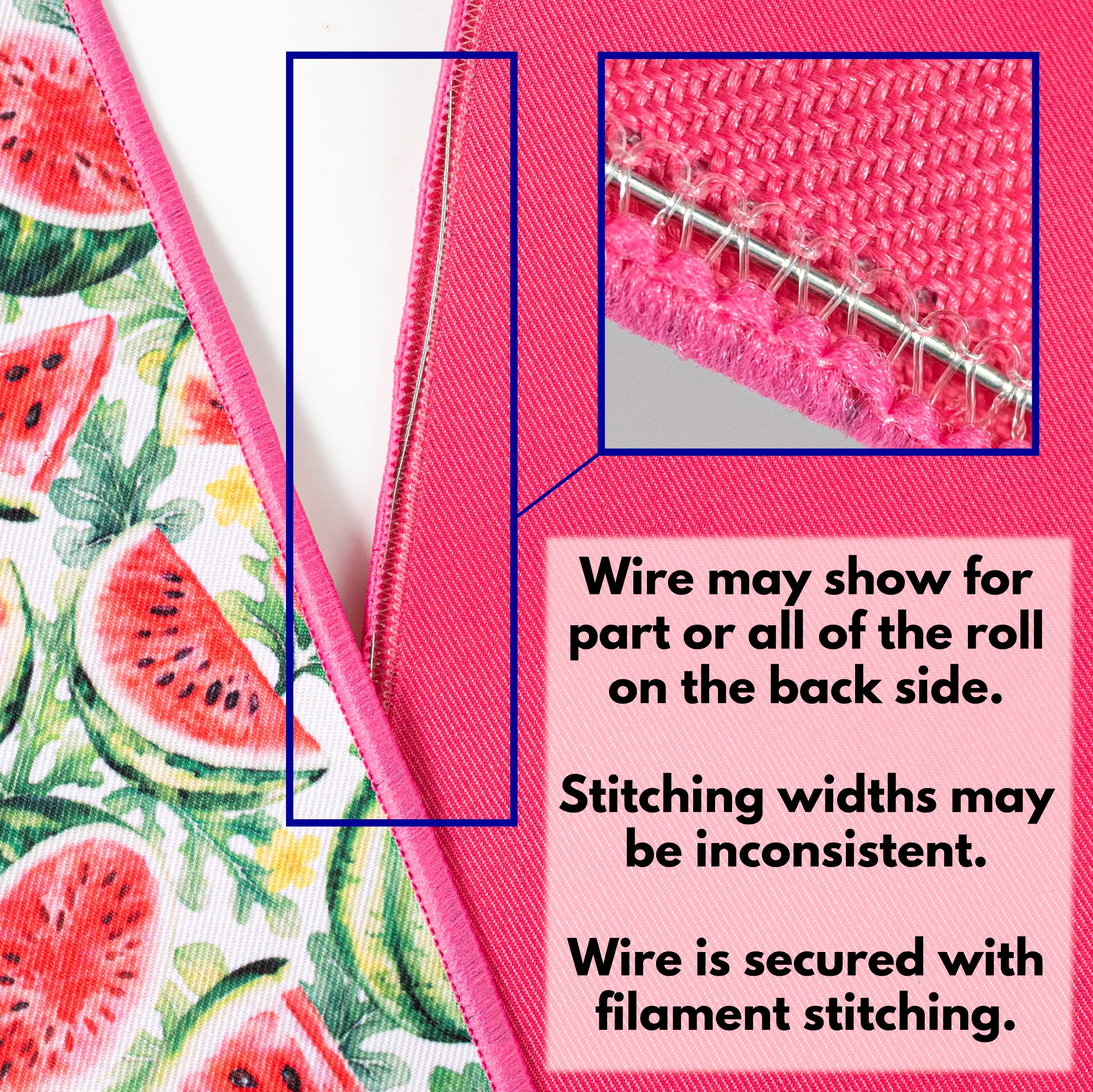 7/8" Double Sided Fused Watermelon Ribbon (10 Yards)