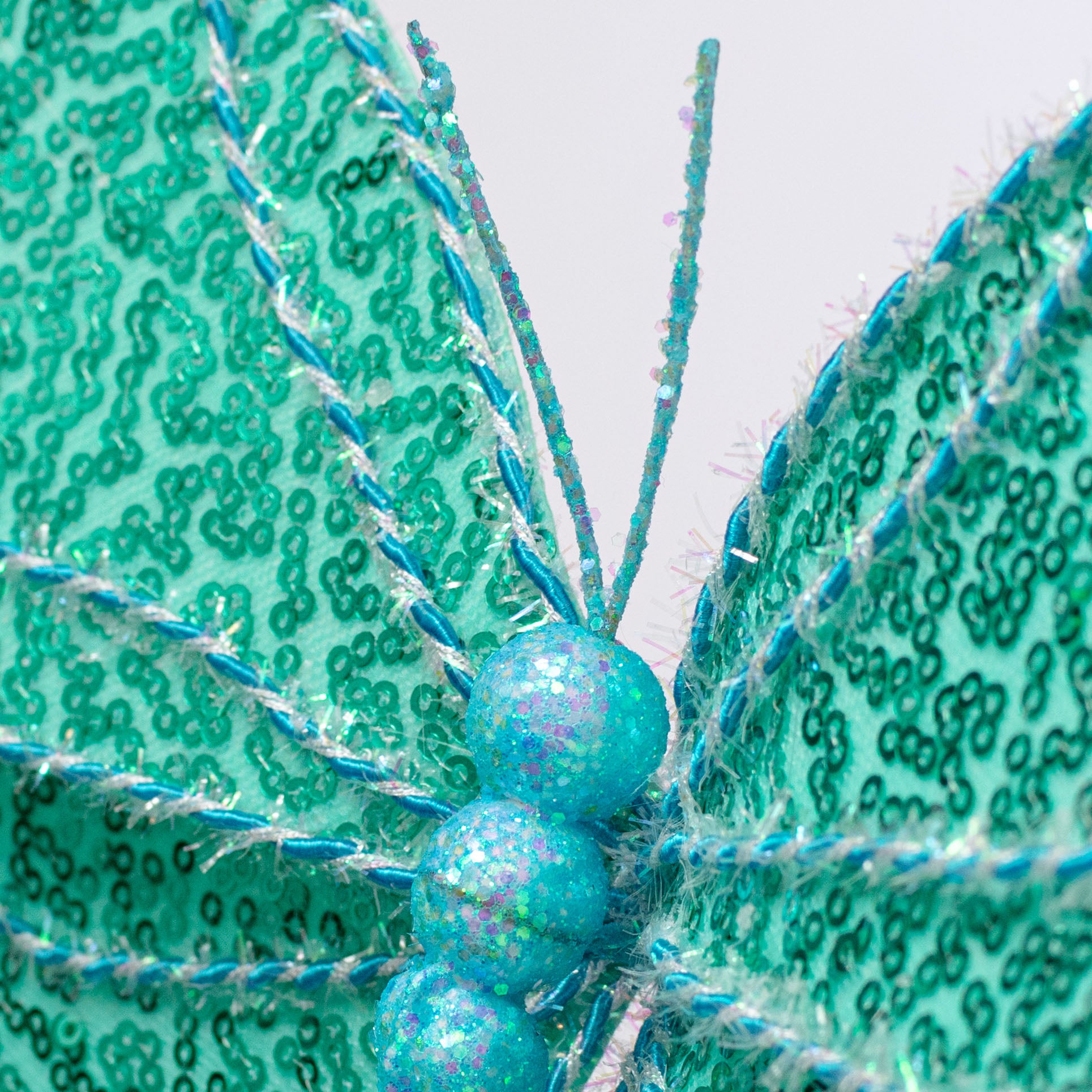 8" x 10" Sequin Butterfly Pick: Iridescent Turquoise