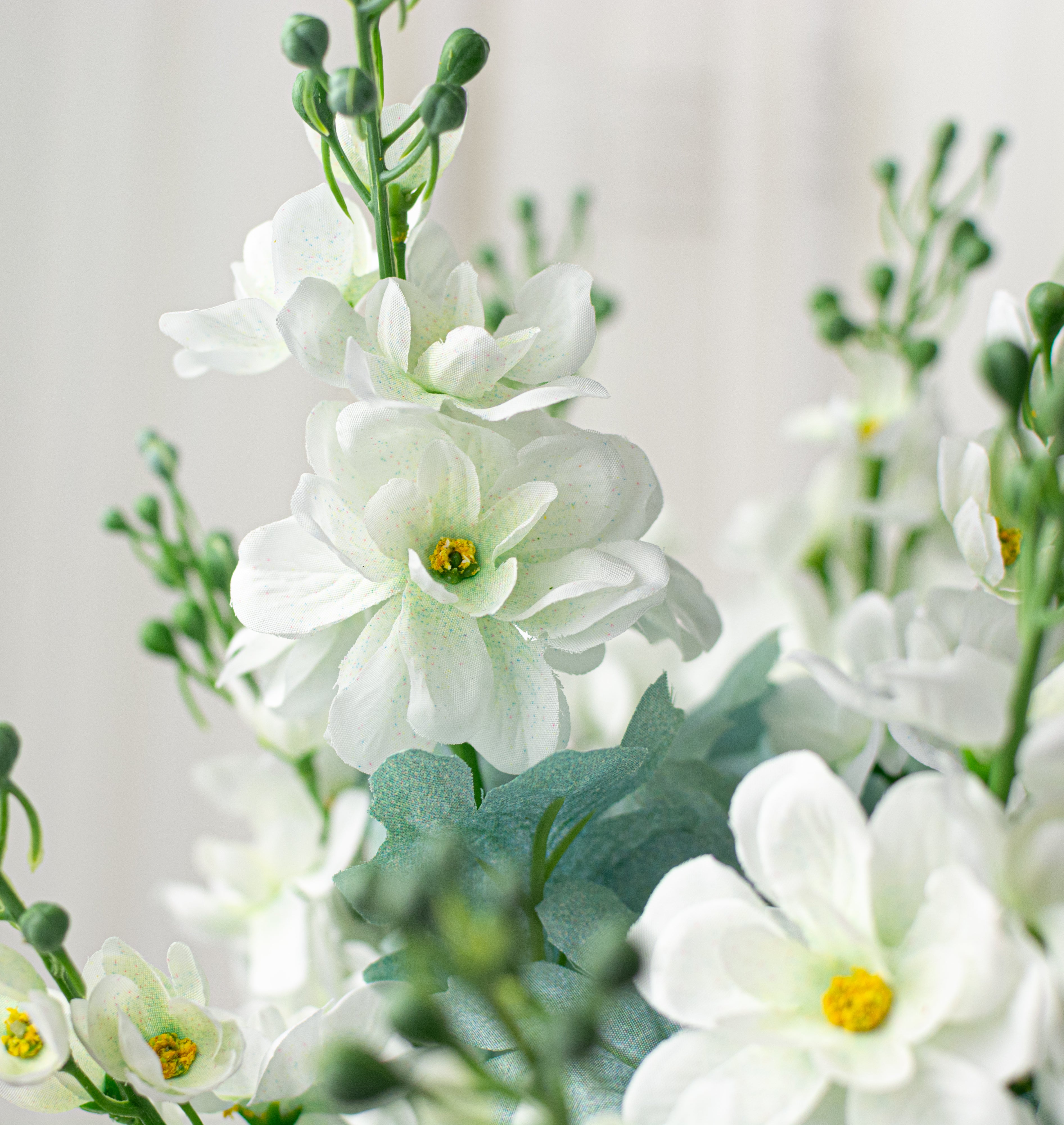 24" Delphinium Bush: Cream (12 Stem)